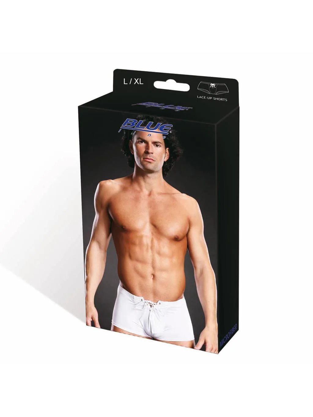 BlueLine | Mens Lace Up Trunk Brief : L/XL - White