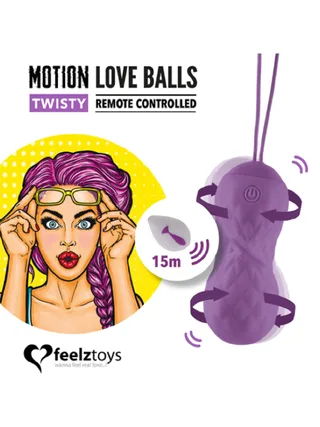 FeelzToys Motion Love Balls Twisty - Purple