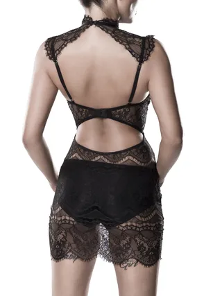 Grey Velvet | 2-Piece Negligee Set : S