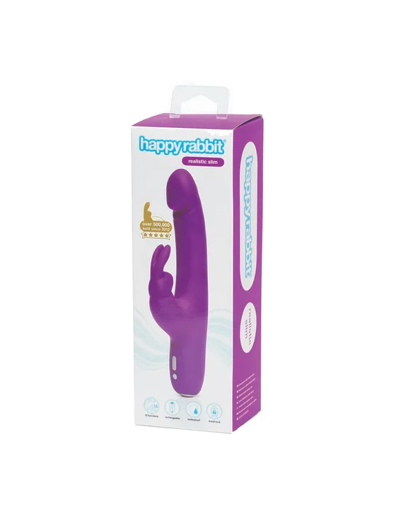 Lovehoney Happy Rabbit | Slimline Realistic :Purple