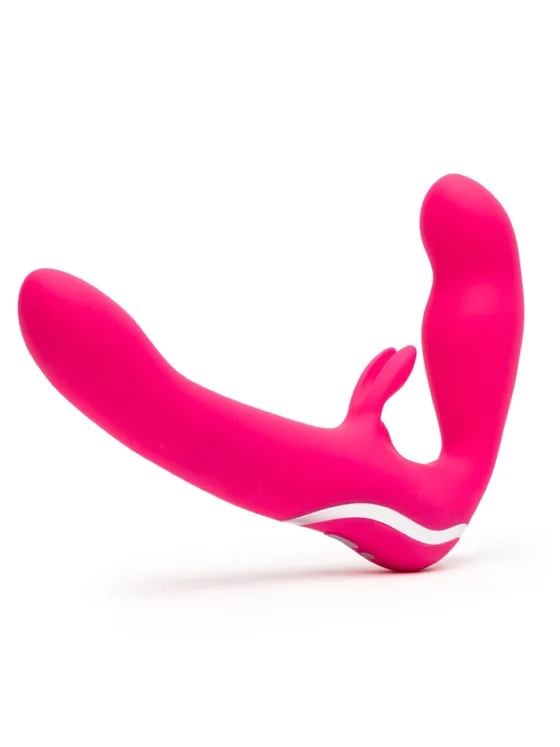 Lovehoney Happy Rabbit | Strapless Strap On Rabbit Vibe : Pink