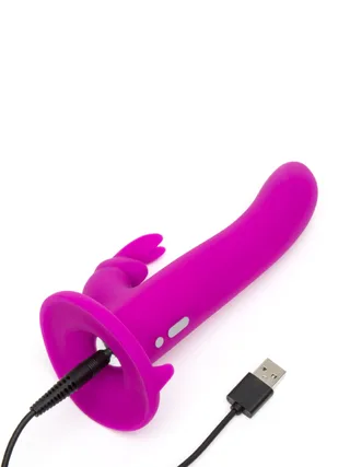 Lovehoney Happy Rabbit Vibrating Strap On Harness Set - Purple