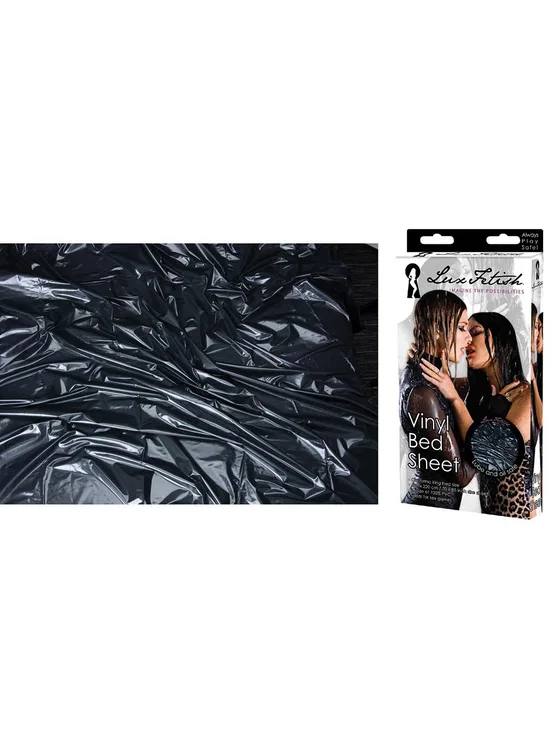 Lux Fetish | Vinyl Bed Sheet Black