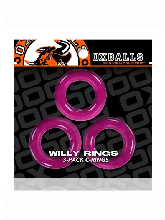 Oxballs | Willy Rings 3 Pack - Hot Pink