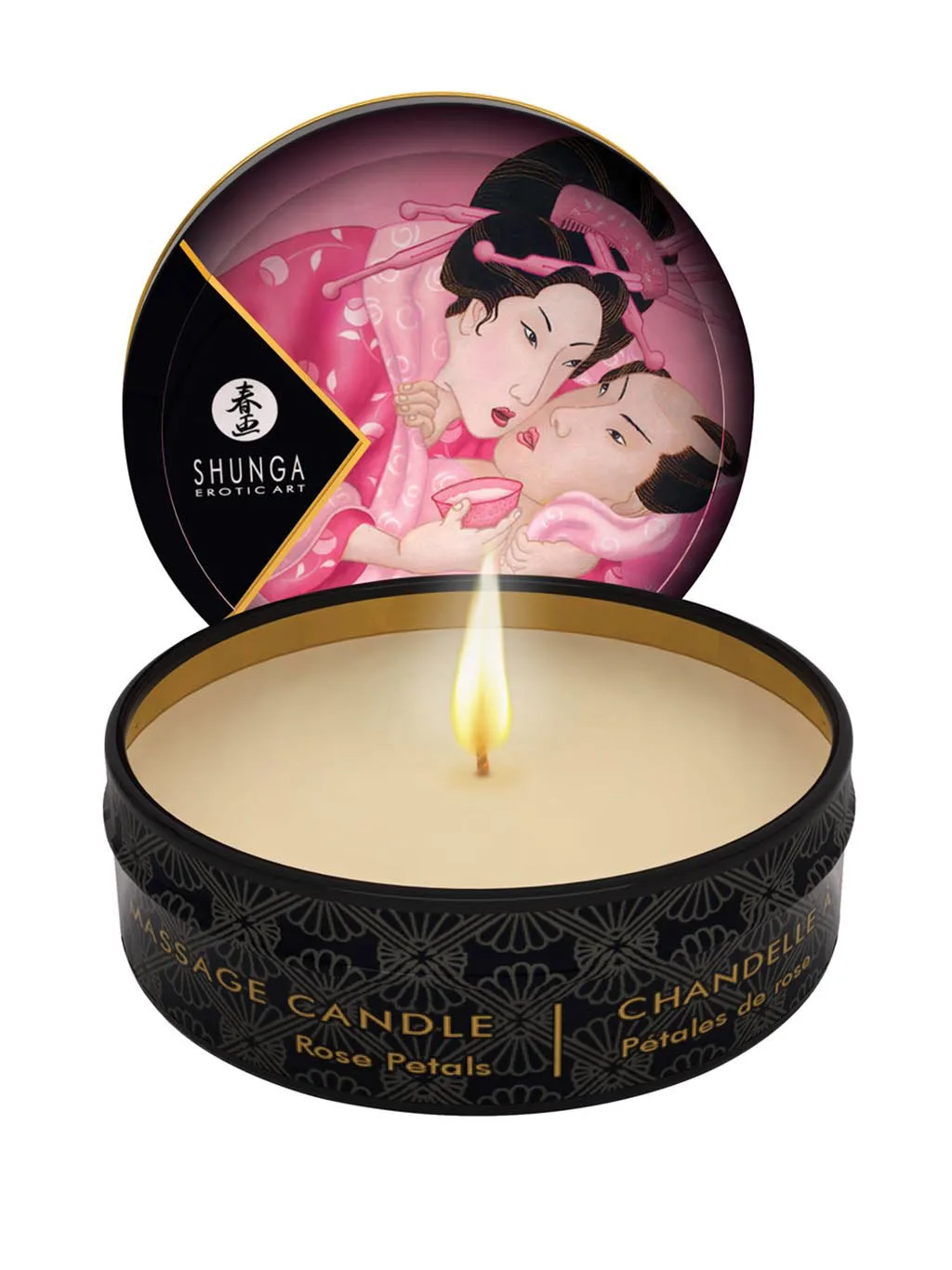 Shunga | Massage Candle | 6 x 30ml : Rose
