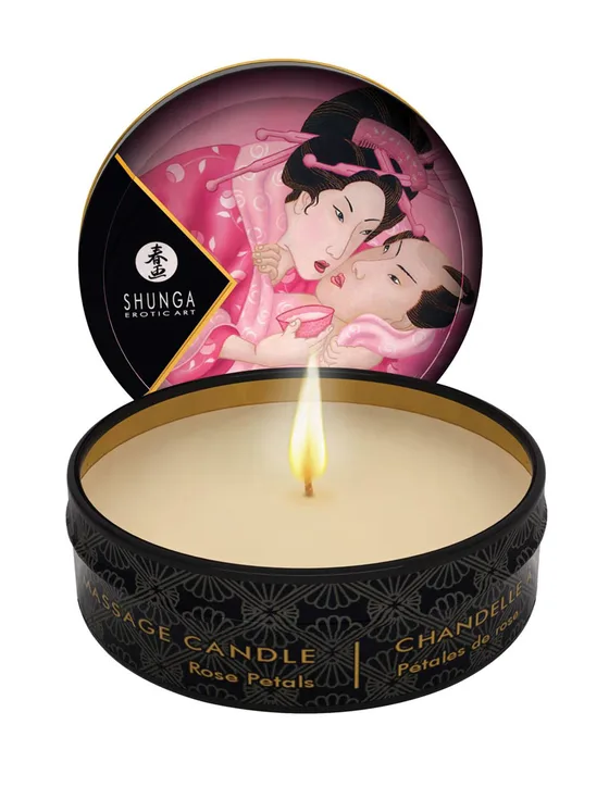 Shunga | Massage Candle | 6 x 30ml : Rose
