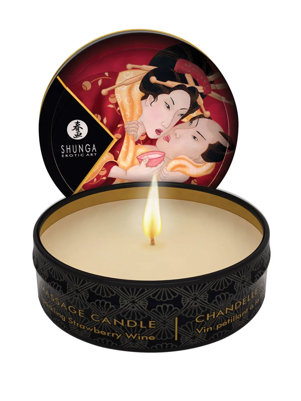 Shunga | Massage Candles | 6pcs : Strawberry