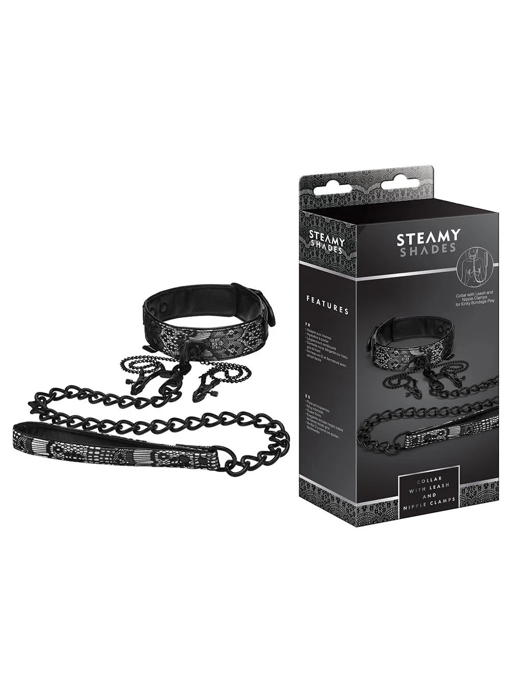 Steamy Shades | Collar & Leash & Nipple Clamps